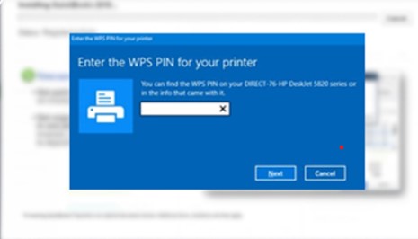 how to find wps pin hp printer